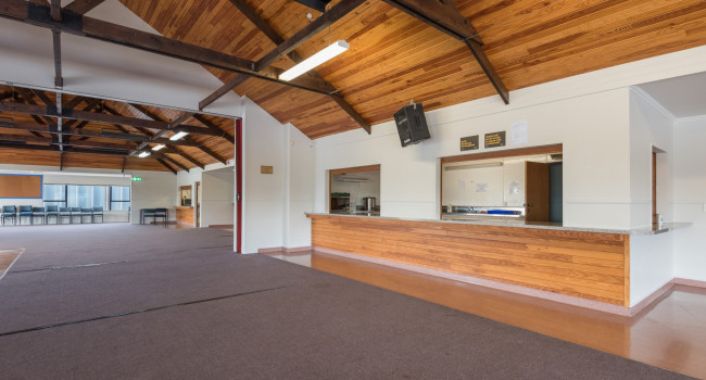 Saxton Netball Interior showing large space