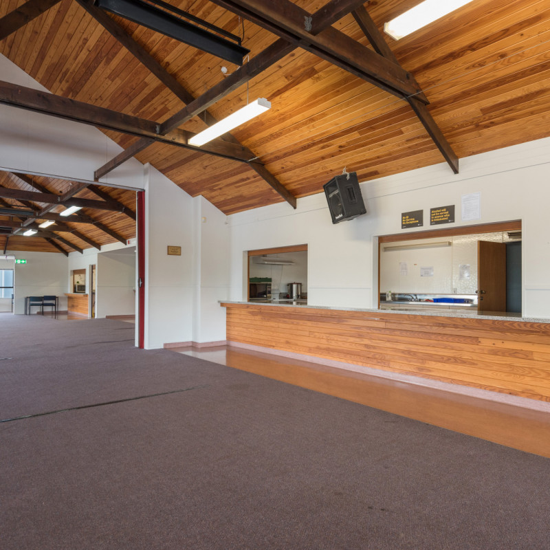 Saxton Netball Interior showing large space