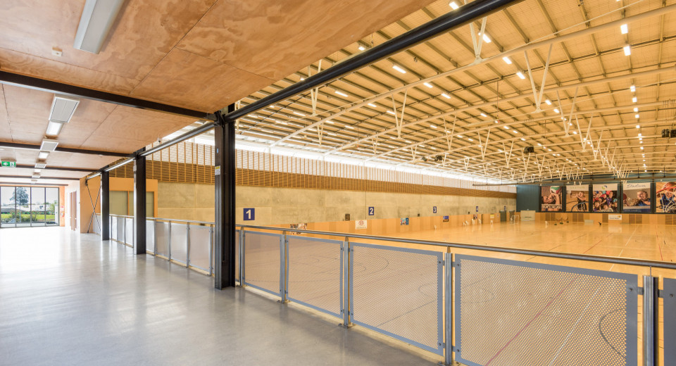 Balcony over Sports Hall Saxton Stadium
